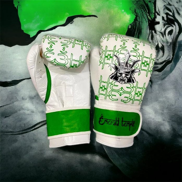 Emerald Temple White Samurai Edition Velcro Gloves